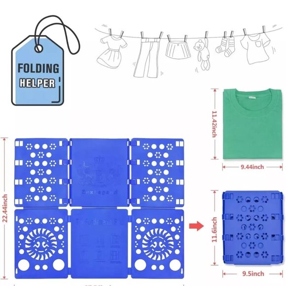 Shirt Folder Shirt‎ Folding Board T Shirts Clothes Folder Durable Plastic Boards - Picture 6 of 9